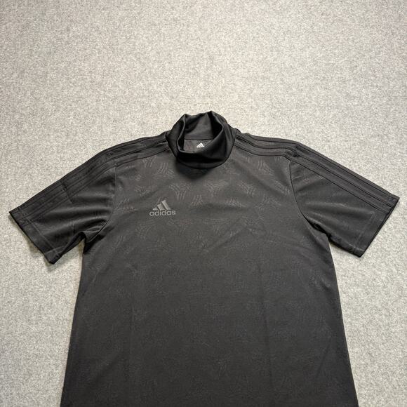 Men's Adidas Black Pullover Short Sleeve Performance Shirt Size Small NEW - Picture 9 of 11
